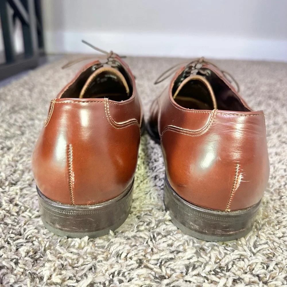 Florsheim Cap Toe Oxford Dress Shoes Men Size 10.5 Brown Formal Old Money‎